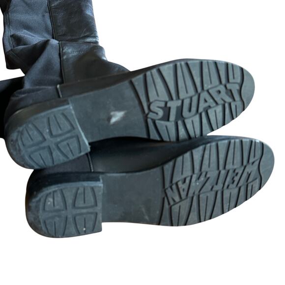 STUART WEITZMAN 5050 Leather OTK Boot Black Sz 5 - Picture 11 of 14